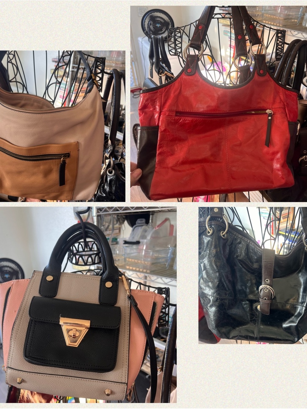 🔥 Like New 4 Purse Reseller Lot Bundle Fossil Nina Rossi Miztique 👜